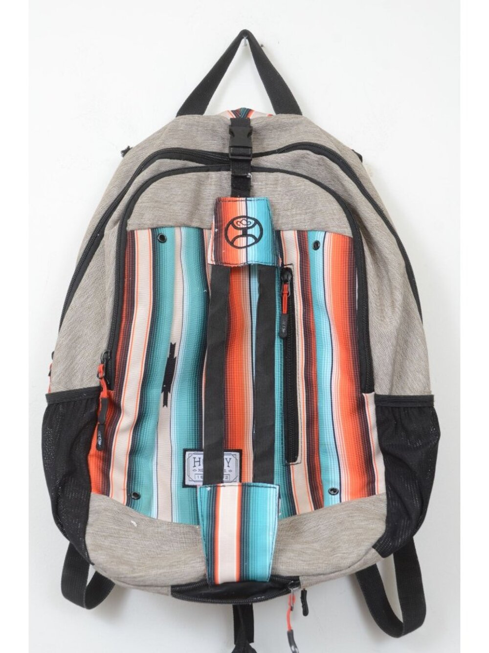Hooey Rockstar Stripe Cowboy Hat Strap Rain Cover 18 inch Backpack Laptop Case